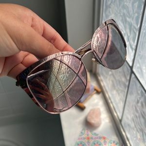 Kate Spade Rose Gold Sunglasses Cat Eye